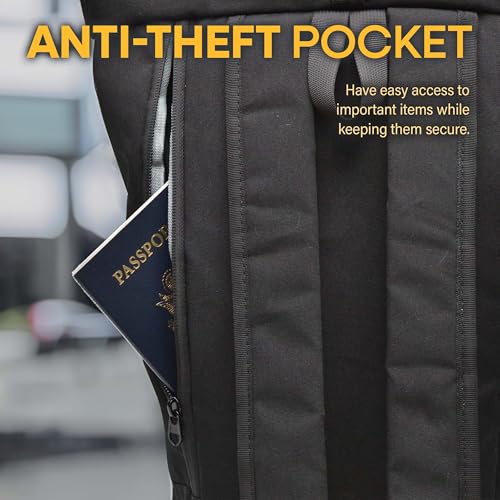 Gray Rolltop Backpack - 15x10x3.5 In Adventure-Ready Roll Top Backpacks in Water-Resistant Polyester, 7.5 Liter Capacity Roll Up Backpack with Tablet Sleeve, Back Zipper, and External Pocket4