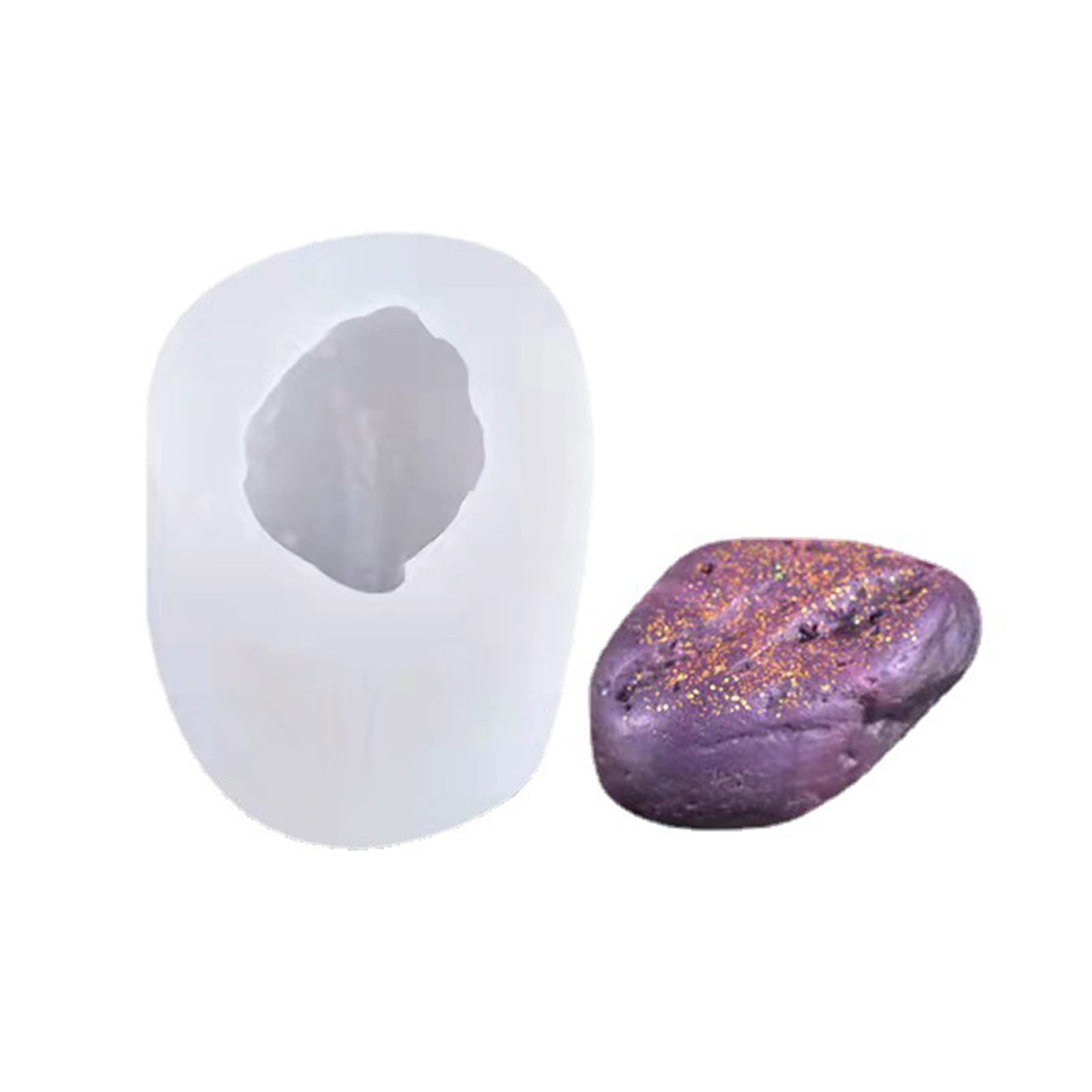 PANGBOER 3D Irregular Stone Silicone Mold Special Scented Mold Wax Melt Molds for Making Crystal Resin Wax Melt Silicone Molds for Making Halloween Christmas