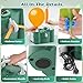 Balloon Pump 4-in-1 Electric Balloon Inflator with Triple Inflating Ports for All Balloons Air Filler Machine for Sports Balls Inflator Deflator for Inflatables (Green, Drawstring Bag Included)