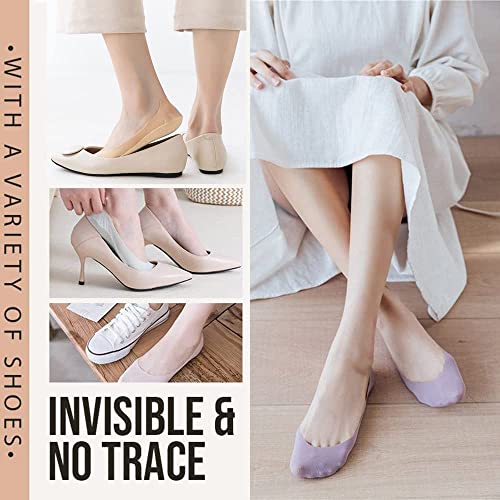 Invisible Non-Slip Ice Silk Socks, No Show Ice Silk Socks For Women (5 White) #TOP2