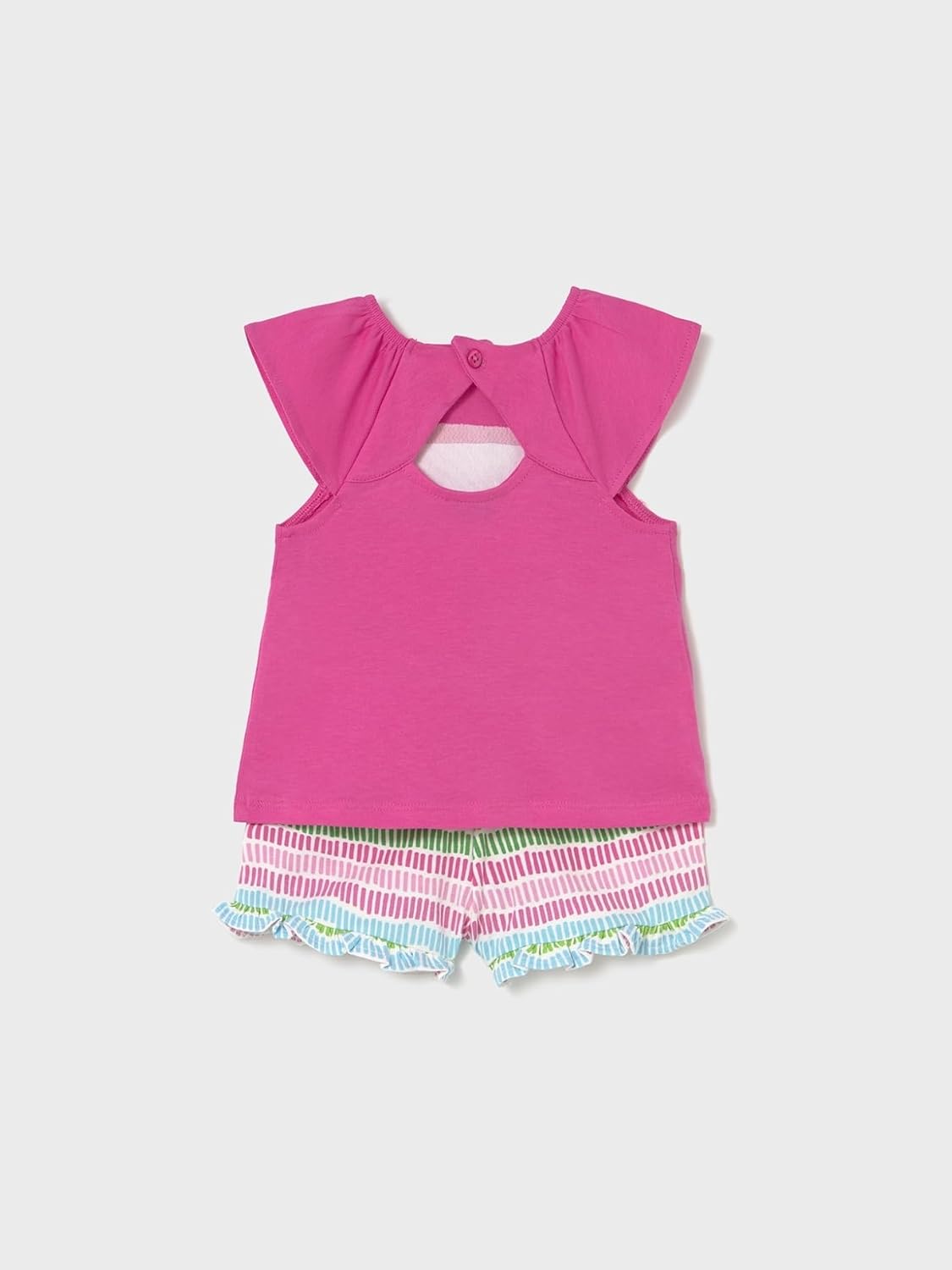 Mayoral Printed Shorts Set for Baby-Girls Fuchsia