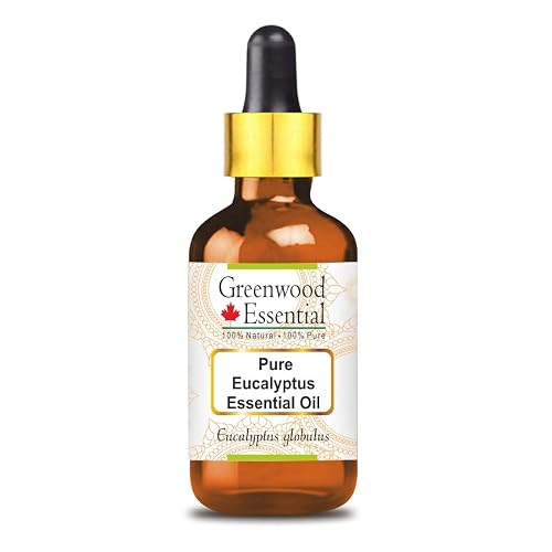Greenwood Essential Pure Eucalyptus Essential Oil (Eucalyptus globulus) with Glass