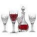 Godinger Dublin Wine Glasses and Decanter Set - 5 Piece