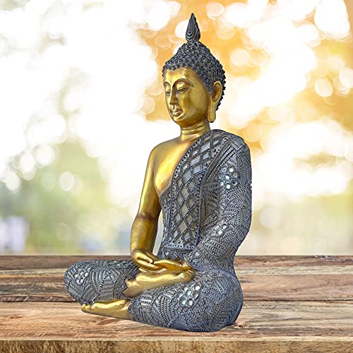 Zensational Buddha Statue For Zen Decor – Meditation Accessories - Buddha Statues For Home Décor – Gold Buddah Large – Buddha Decor For Altar Table - Feng Shui Statue – Buda – Budda #TOP4