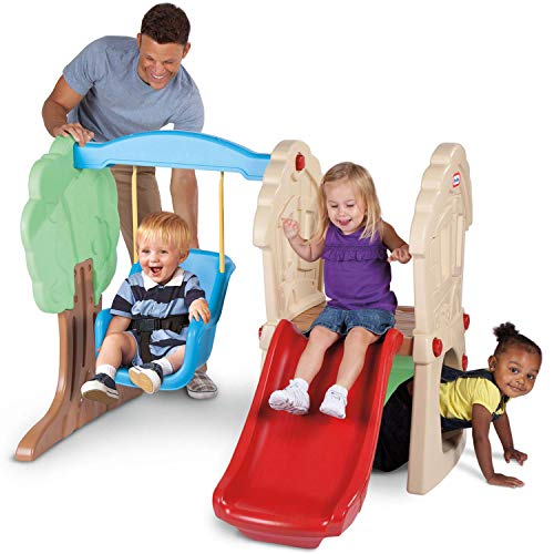 Little Tikes Hide & Seek Climber and Swing, Indoor Outdoor with Slide - Easy Set Up - Toddler Playset, 53.50''L x 52.00''W x 41.00''H - image 2