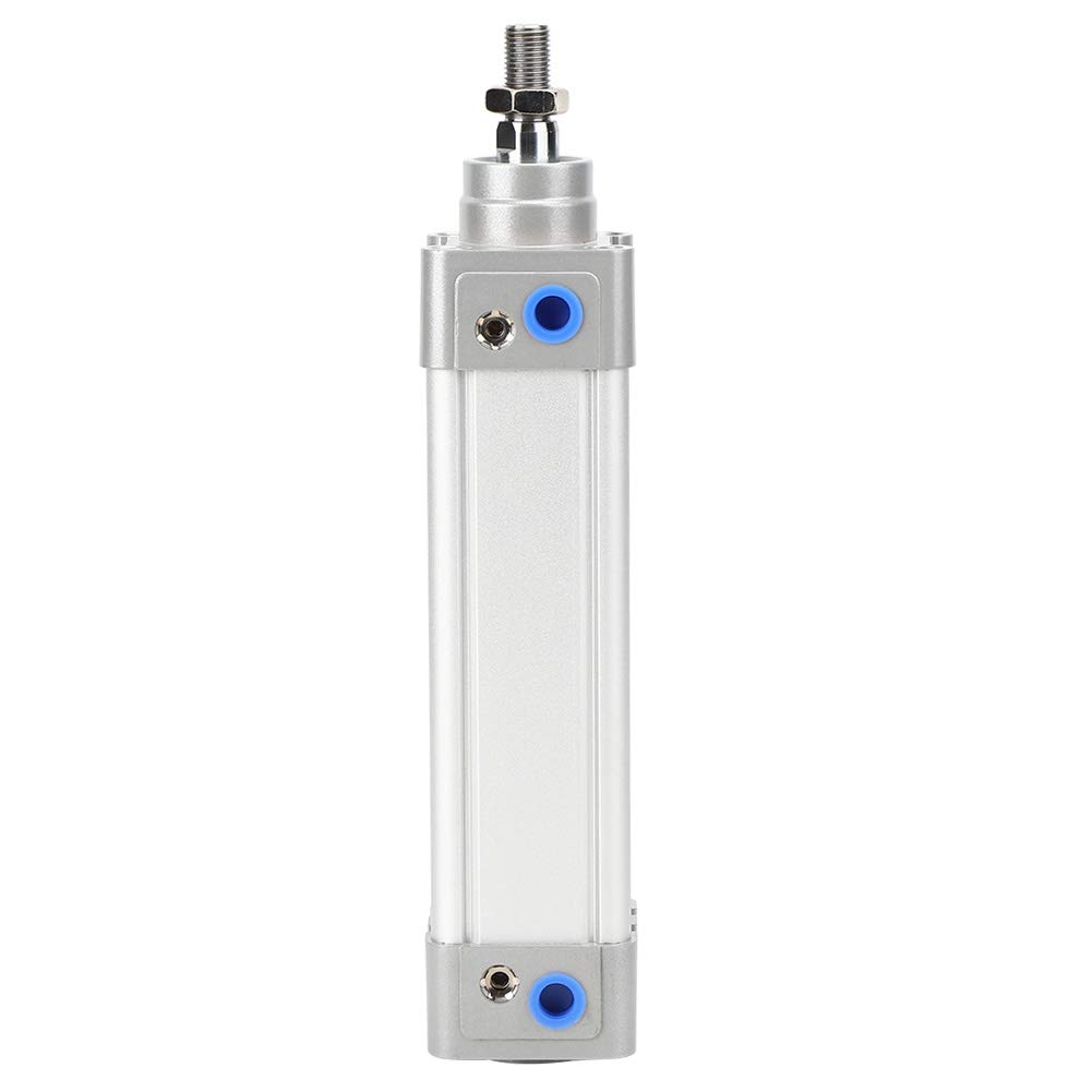 Aramox Cilindro de Aire Neumático DNC40 Cilindro de Aire de Aleación de Aluminio Diámetro de 40 Mm M12 × 1,25 Rosca de Varilla Amortiguador Ajustable para Equipos de Automatización y Componentes