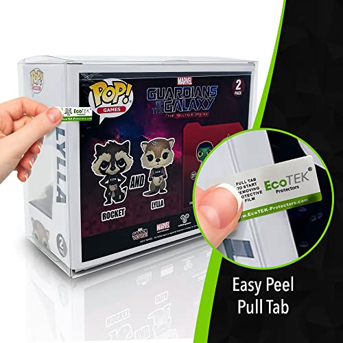 Ecotek Protectors 2P1005 Compatible With Funko - 2 Pack Pop! & Vynl Figures (8 Pack Of Ecotek 2 Pack Pop Protectors) Strong thumb #2