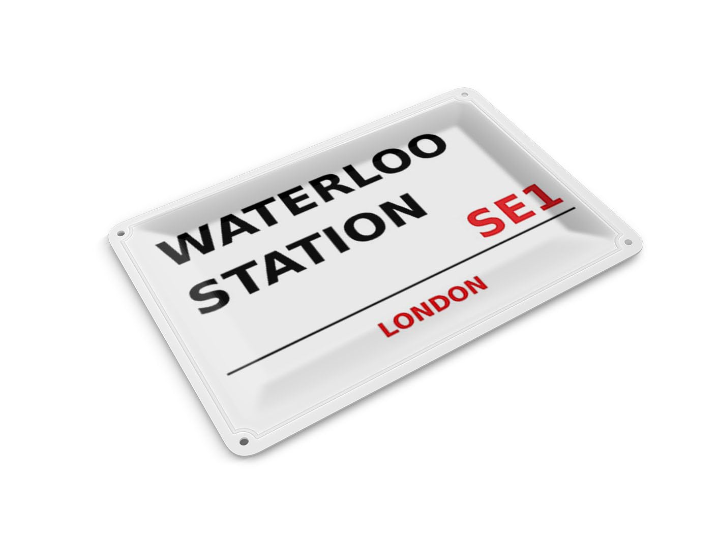 Femer Tin Postcard London 14 x 10 cm Waterloo Station SE1 Metal Decorative Sign