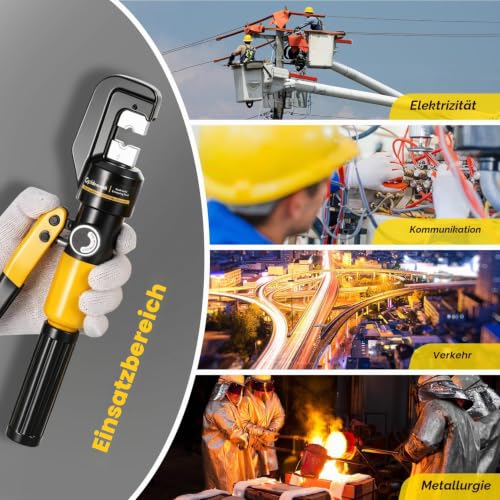 Foto von CGOLDENWALL Hydraulische Crimpzange Presszange 4-70m㎡ für Kupfer/Aluminium