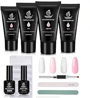 Beetles Poly Gel Kit for Nail, Builder Gel for Quick Nail Extension Starter