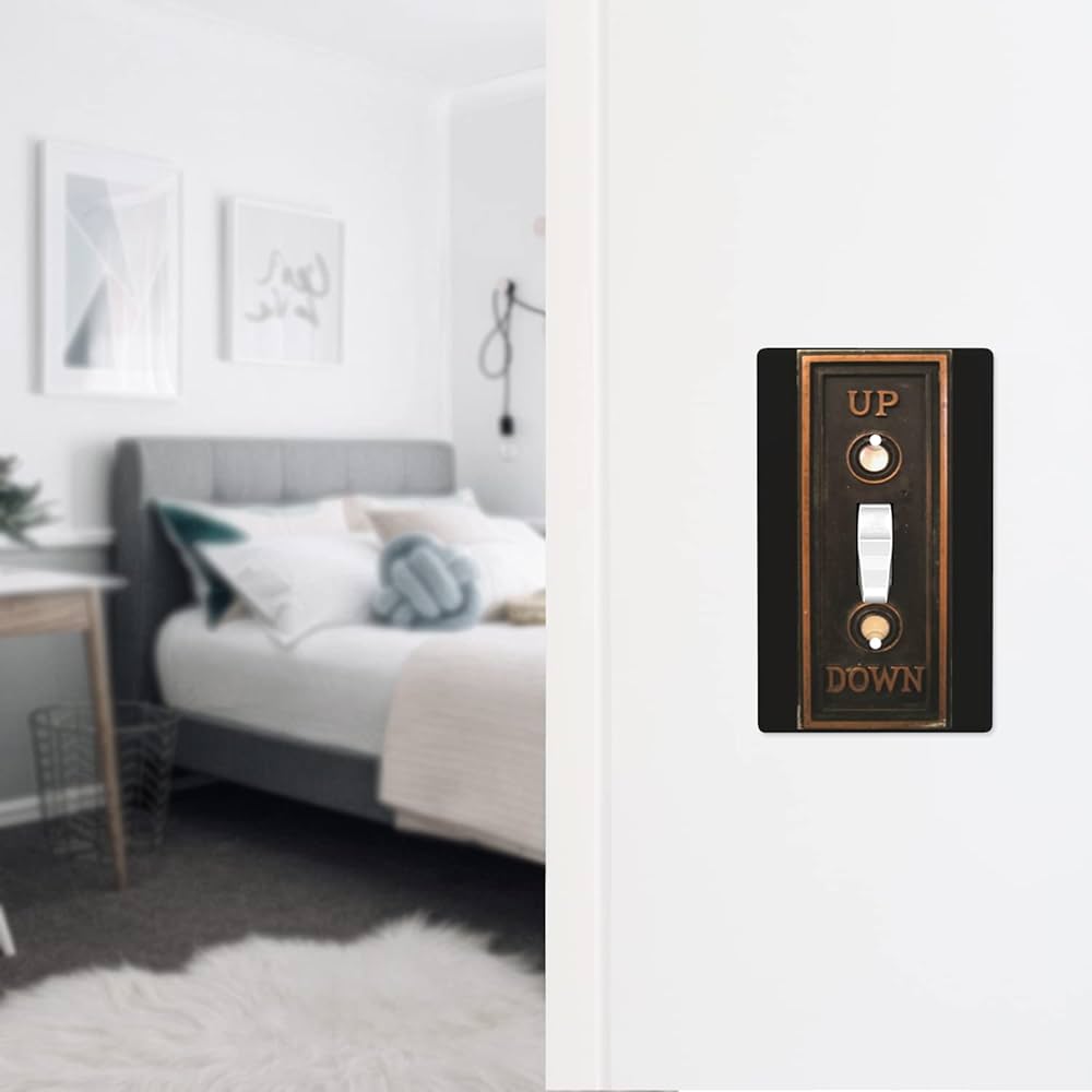 Amazon.co.jp: ヴィンテージエレベーターボタン 1ギャングトグル