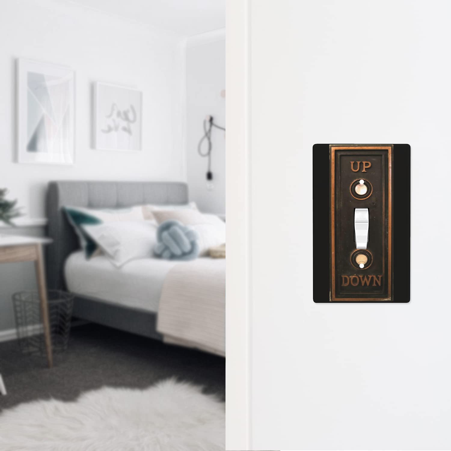 Amazon.co.jp: ヴィンテージエレベーターボタン 1ギャングトグル