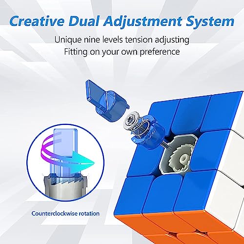 Image of Moyu Rs3M 2020 Cube - Professional Speed Cube For Fast Solve | Enhanced Magnetic Design, Smooth Turns | Ideal For Speedcubing And Competition | Premium Puzzle Toy, Kids