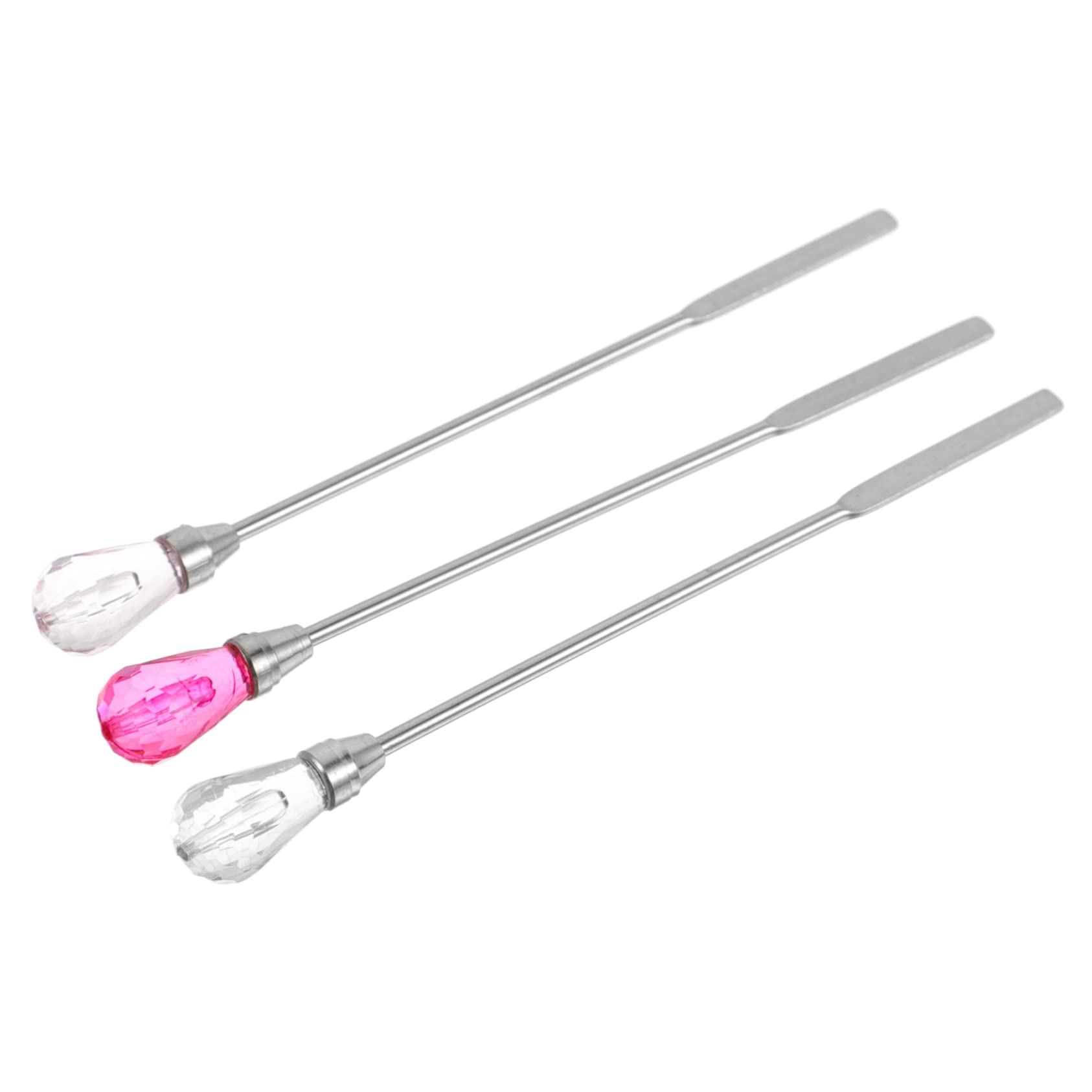 UTHCLO Alloy Plastic Sealing Wax Stirring Spoon Heatproof Stirrer Long Handle Assorted Colors for Wax Sealing