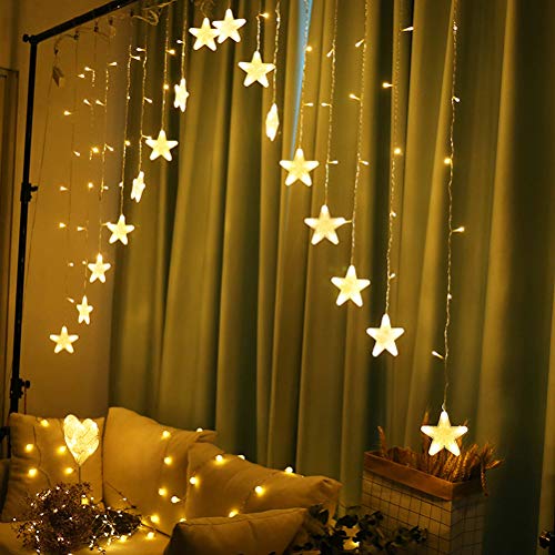 Preisvergleich Produktbild Lichtervorhang Lichter, LED Lichtervorhang,LED Lichterkette, Weihnachtsbeleuchtung, für Innen und Außen Dekoration - Weihnachten Party Hochzeit Garten Schlafzimmer Innen außen