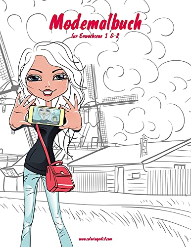 Modemalbuch für Erwachsene 1 & 2 (Mode) (German Edition)