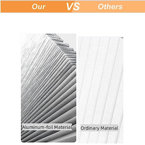 Pleated Window Blinds,Temporary Window Shades Cordless Light Filtering Pleated Paper Shades Room Darkening Blinds For Home Bedroom Office Window - 24 Inch X 59 Inch (Fits Windows 15 In-24 In) #TOP5