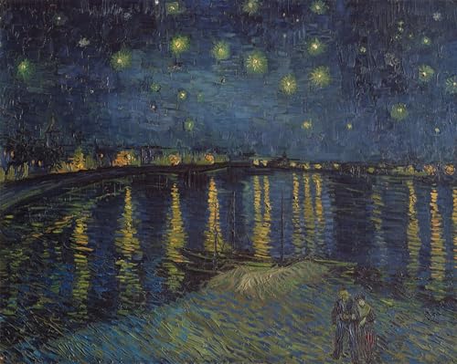 Cuadro de Van Gogh Notte stellata lienzo decorativo para pared de oficina 1