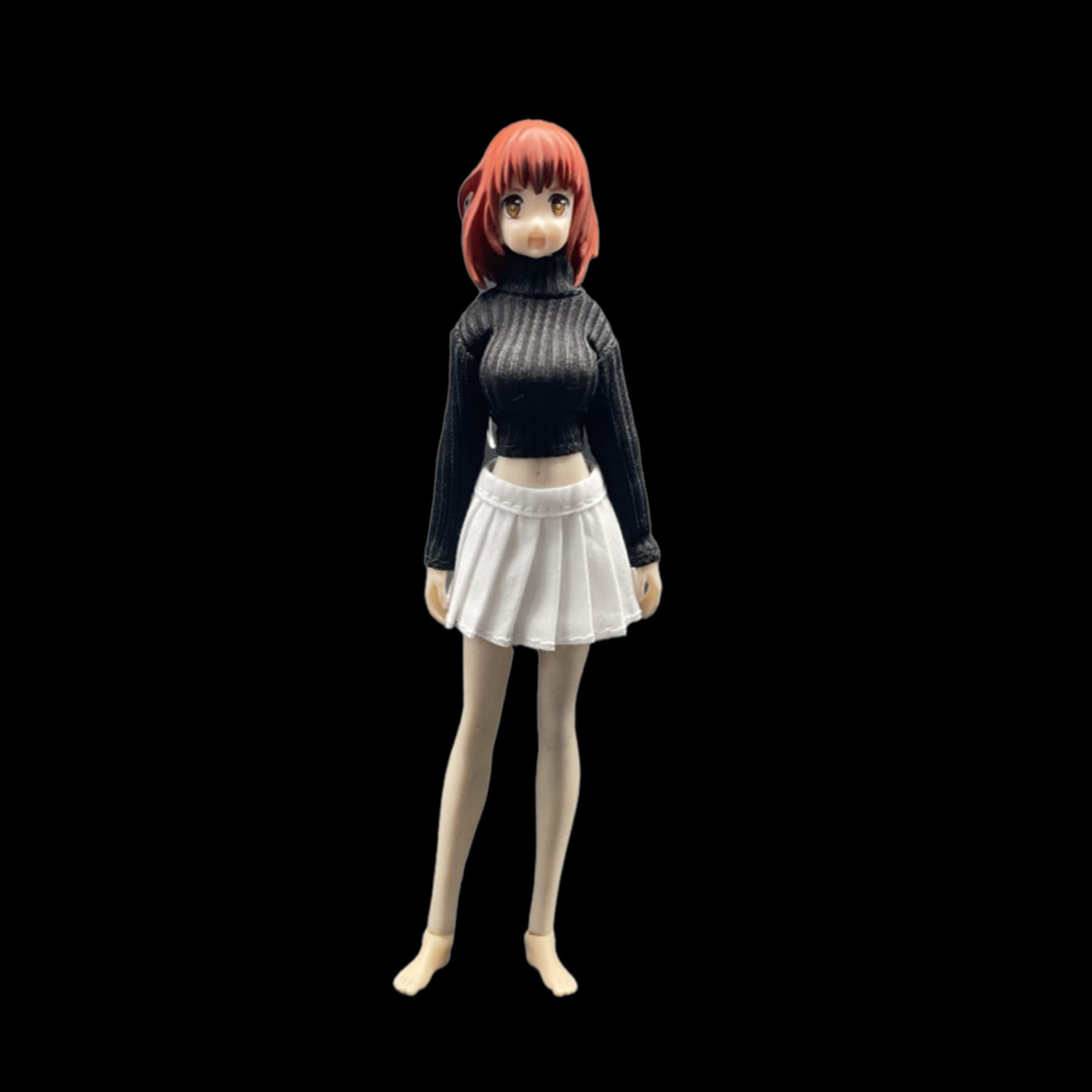 Amazon.co.jp: 1/12素体服 アクションフィギュアボディ服 ニット