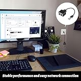 RJ45 Ethernet Splitter Cable Extender 1 to 2 - Compatible with Cat5, Cat5e, Cat6, Cat7 for Home and Office (Black) - Image 6