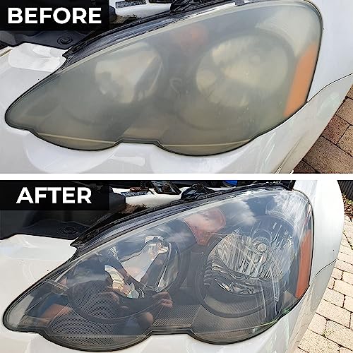 Glass Polish 31016 Headlight and Tail Light Restoration kit - Restore Dull, Faded, Discolored Car Headlights