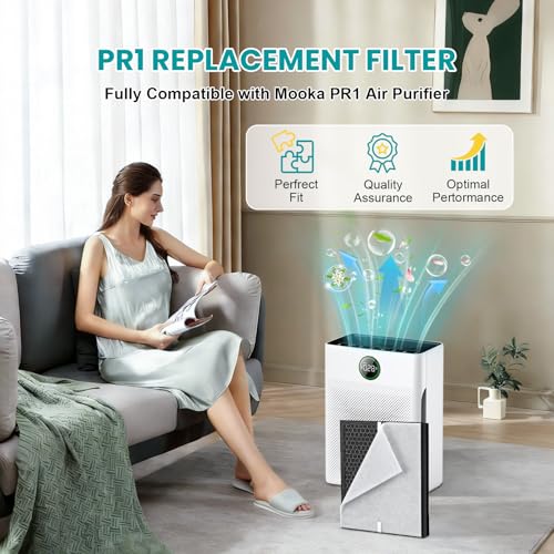 Image of 2 Pack PR1 Replacement Filter for Mooka PR1 Air Purifier