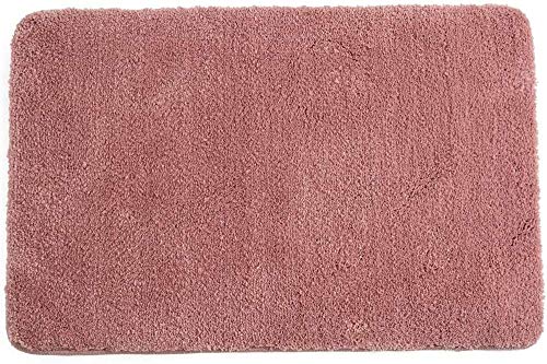 Tappeto Bagno Microfibra Tappeti per Bagno Tappeto Antiscivolo da Bagno Assorbente Tappeti da Bagno Morbida Tappetino Bagno Shaggy Tappetini per Il Bagno Lavabili in Lavatrice,Rosa,40 x 60 cm