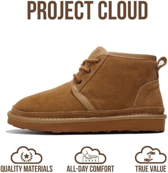 Project Cloud 100% Genuine Leather Women's Ankle Boots - Memory Foam Insole Boots for Women and Non-Slip Lace-up Fall Winter Boots for Women (Julee) - Image 4