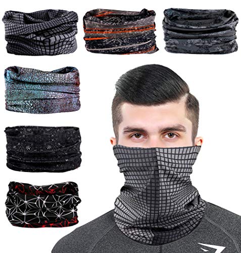Image of 6PCS Outdoor Magic Headband Elastic Seamless Bandana Scarf UV Resistence Sport Headwear