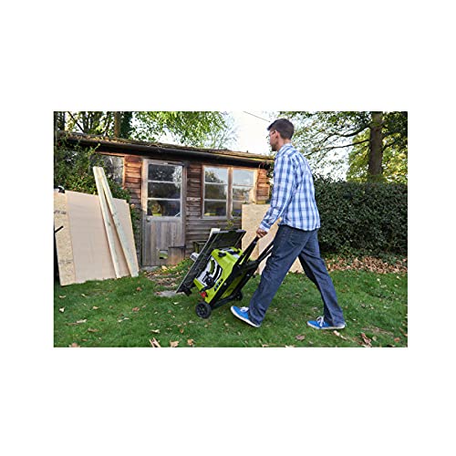 Pack RYOBI Scie sur table électrique RTS1800EF G 254mm piètement rétractable roues extension lame carbure SB254T48A1 - vue 7