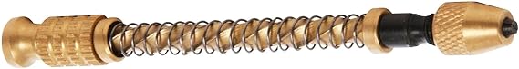 Dapetz Brass Archimedes Drill For Hand Micro Drilling Spiral Spring Push Precise Repair