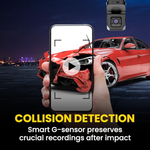 Image of Dash Cam + GPS Tracker for Car 2K Front & Rear w /Engine Cut On /Off, 270Wide Angle 2 Channel Loop Recording w /Night Vision, WiFi 6 Real-time 10+ GPS Alerts Heat Resistant for Indian Roads