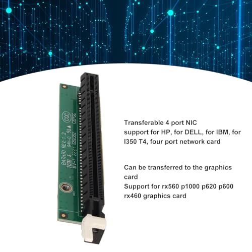 Scheda Grafica di Espansione, Sostituzione per Scheda Madre ThinkCentre Tiny5 M920x M720q P330 con Staffa, PCIE16, Scheda di Rete a 4 Porte, Scheda Grafica di Supporto - Scheda video - Immagine 2