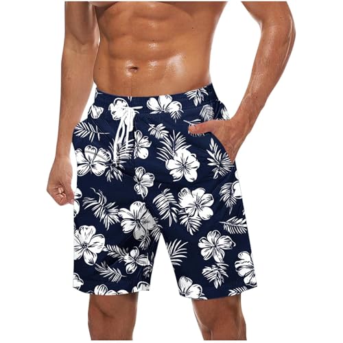Tropical Swim Trunks Summer Shorts for Men Elastic Waist Funny Pineapple Beachwear Shorts Plus Size Surf Boardshorts