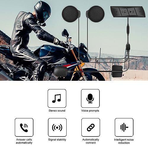 Auriculares para casco de moto impermeables que solucionan llamadas perdidas en ruta 3