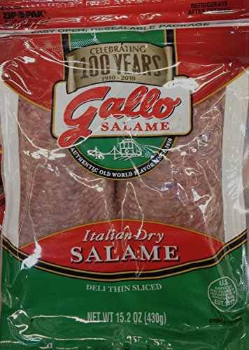 15.2Oz Gallo Italian Dry Salame Deli Thin Sliced Salami, Pack Of 2 #TOP2