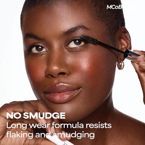 MCoBeauty XtendLash Tubing Mascara - Black - Tubular Lengthening, Volume & Curl - High Definition Lashes - Smudge Proof Water Resistant - Flake Free Glossy Buildable Eye Makeup - Vegan & Cruelty Free 0.24 oz
