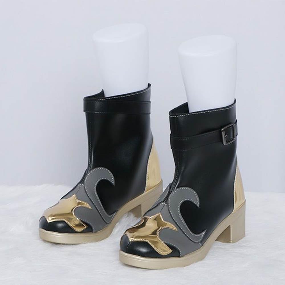 Neuvillette Cosplay Shoes Cosplay Neuvillette Shoes Short Boots Leather Adult Halloween