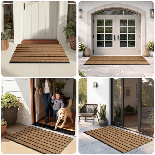 DOMUSTEX Outdoor Front Door Mat 24" x 72", Entry Runner Rug, Roll Packing by DOMUSTEX - Used condition - Image 5