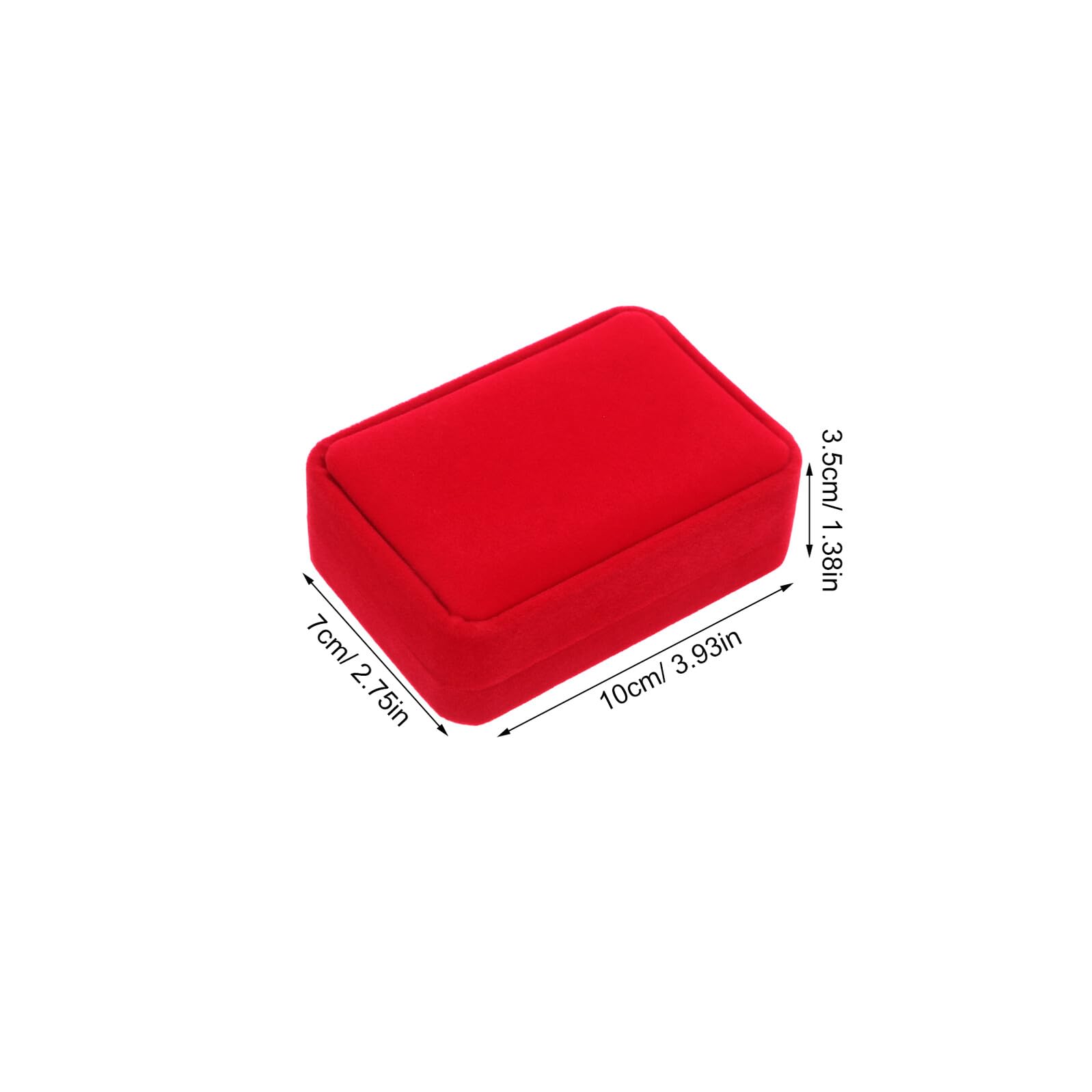 Estuche de Terciopelo Rojo para Joyas Caja Organizadora para 12 Colgantes y Collares Soporte Compacto para Exhibir y Almacenar Collares Adecuado para Viajes y Regalos Obsequios