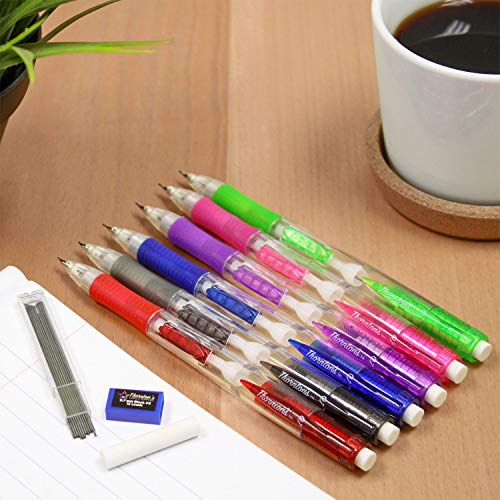 Thornton's Office Supplies Cleargrip Mechanical Pencil Starter Set 0.7Mm Assorted Colors Pack Of 12 For Smooth Writing #TOP3