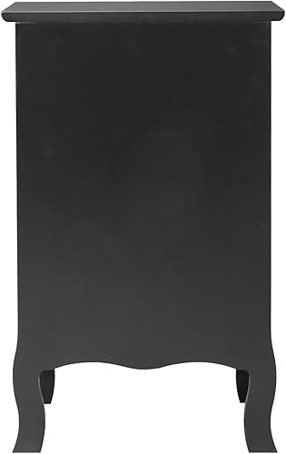 Miniatura 8 de VERYKE Mesita de noche con 3 cajones armario lateral de cama pequeño con mango de metal para espacios pequeños sala de estar dormitorio marrón