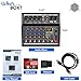 Pyle Professional Bluetooth DJ Audio Mixer - 6-Channel DJ Controller Sound Mixer w/DSP 16 Preset Effects, USB Interface, 4 XLR Mic/Line Input, AUX, FX Processor MP3 Player, Headphone Jack - PMX466