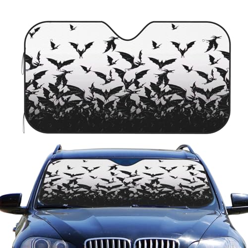 Couverture pare-brise avant voiture au design chauves-souris soigné