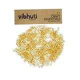 Vibhuti Crafts 100pcs Screw Eye Pins 4x8mm – Golden Eye Hooks for Keychains, Resin Art, Jewellery Making – Eye Pins, Earring Hooks, Chain Hooks, Eyepins, Keychain Hooks for DIY Craft Projects