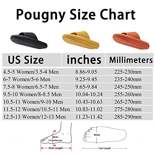 Slippers For Women And Men Quick Drying Slide Sandal With Thick Sole Non-Slip Soft Shower Slippers Open Toe Spa Bath Pool Gym House Sandals For Indoor & Outdoor Black39-40 #TOP5