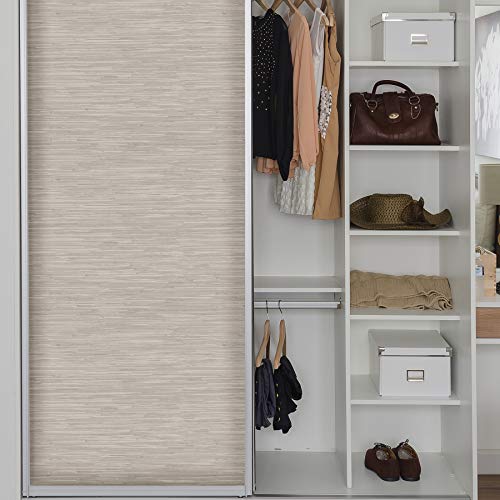 Nuwallpaper NU2875 Nus2875 Cream Grassweave Peel & Stick Wallpaper thumb #2