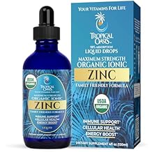 USDA Organic Ionic Zinc Droppers for Men, Women & Kids | Liquid Zinc Supplement Trace Mineral Formula | Immune Function | Skin Health | 98% Absorption | Sugar-Free, Vegan, Non-GMO | 4 Fl Oz