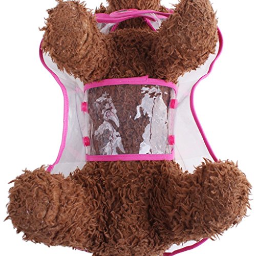 Topsung Dog Raincoat With Hood Poncho Transparent Rain Coat For Small Dogs Waterproof Clothes Puppy Cats #TOP4