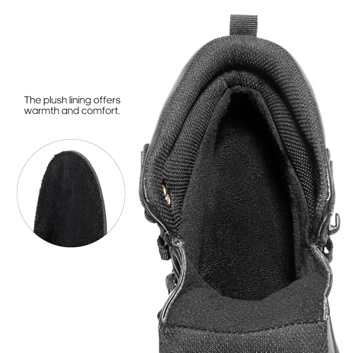 NORTIV 8 Mens Hiking Winter Snow Insulated Waterproof Outdoor Boots,Size 8,Black,SNSB245M